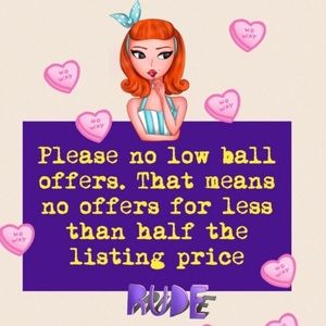 No low ball offers!!!!